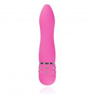 Розовый мини-вибратор Diamond Smooth Vibrator - 11,4 см.