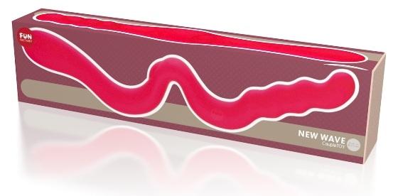 Красный дилдо для лесбийских игр Wave - силикон