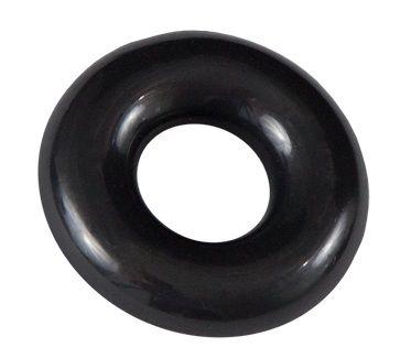 Чёрное эрекционное кольцо Gladiator - Термопластичная резина (TPR)