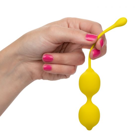 Набор вагинальных шариков-лимонов Kegel Training Set Lemon California Exotic Novelties