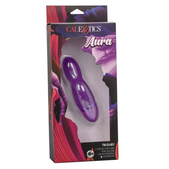 Фиолетовый вибромассажер Aura Teaser - силикон
