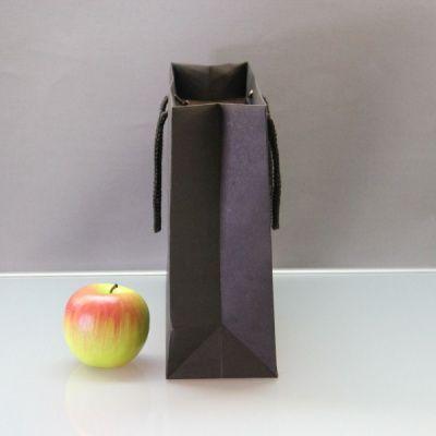Чёрный бумажный пакет для покупок - 35 х 25 х 10 см. от Intimcat