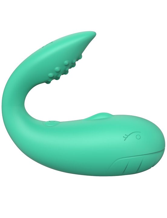 Зеленый стимулятор Whale с управлением через приложение от Intimcat