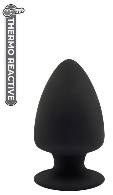 Черная анальная пробка PREMIUM SILICONE PLUG L - 13 см. от Intimcat
