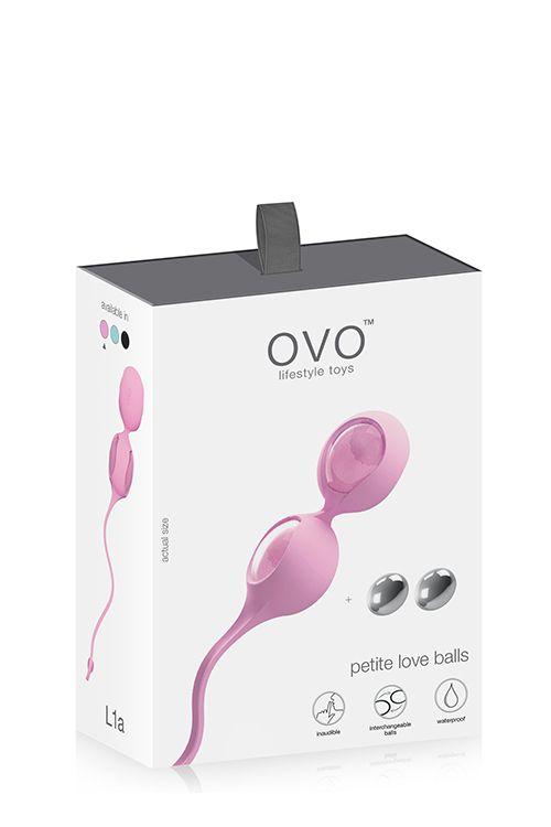 Розовые вагинальные шарики L1A OVO
