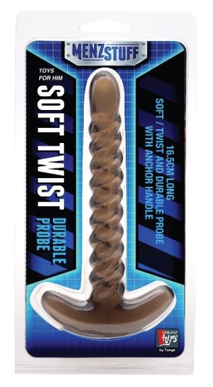 Дымчатый анальный стимулятор  Soft Twist Durable Probe - 16,5 см.