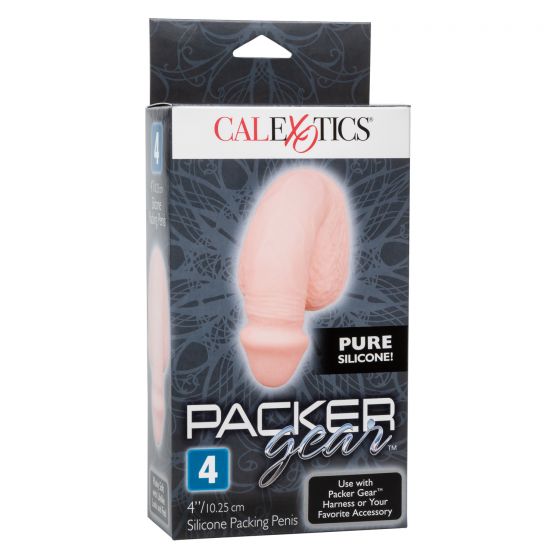 Телесный фаллоимитатор для ношения Packer Gear 4  Silicone Packing Penis - силикон