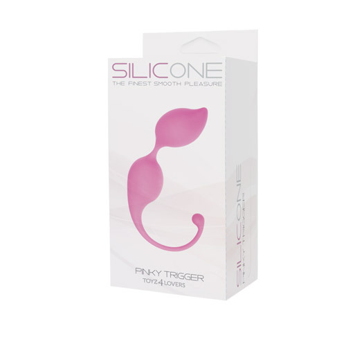Розовые вагинальные шарики TRIGGER SILICONE PINKY - силикон