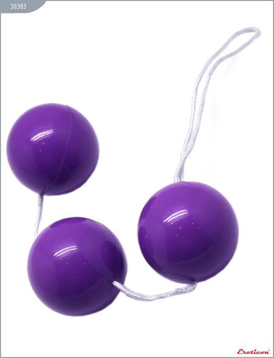 Фиолетовые тройные вагинальные шарики Eroticon