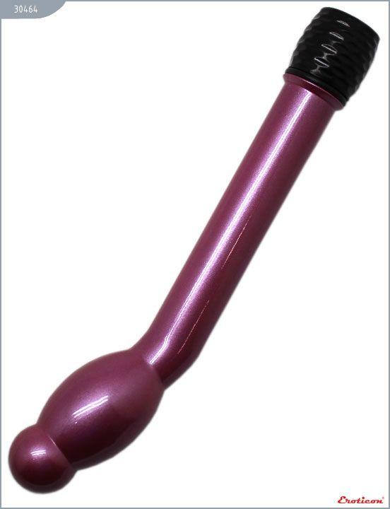 Фиолетовый вибратор Boy Friend с утолщением на кончике - 16 см. - анодированный пластик (ABS)