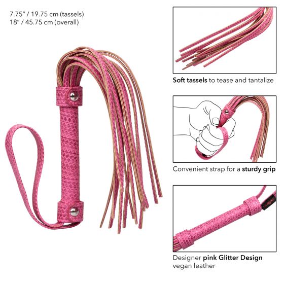 Розовая плеть Tickle Me Pink Flogger - 45,7 см. от Intimcat