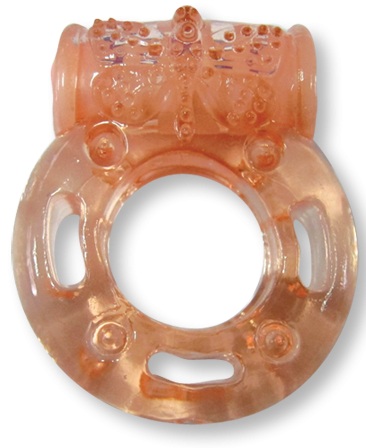 Эрекционное кольцо LUXE VIBRO  Бешеная гейша - силикон