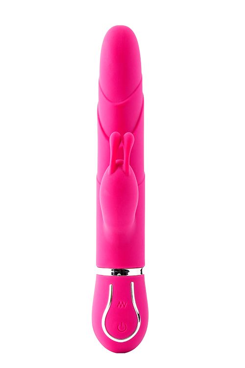 Розовый вибратор-кролик 10-SPEED FLORAL FANTASY - 22 см. от Intimcat