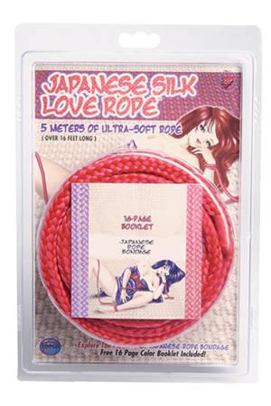 Красная веревка для фиксации Japanese Silk Love Rope - 5 м.