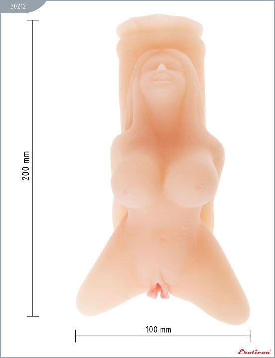 Мастурбатор-вагина «Женское тело» с виброэлементом Eroticon