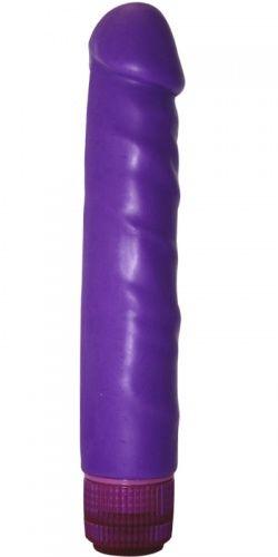 Фиолетовый вибратор Purple Ego - 23 см.