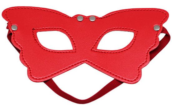 Красная маска Butterfly на резиночке