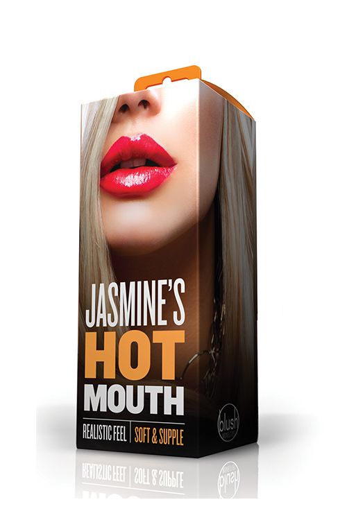 Телесный мастурбатор-ротик Jasmines Hot Mouth - термопластичный эластомер (TPE)