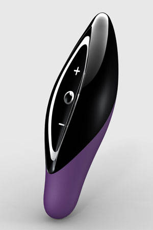 Фиолетовый с черным вибромассажер ZINI SEED - силикон