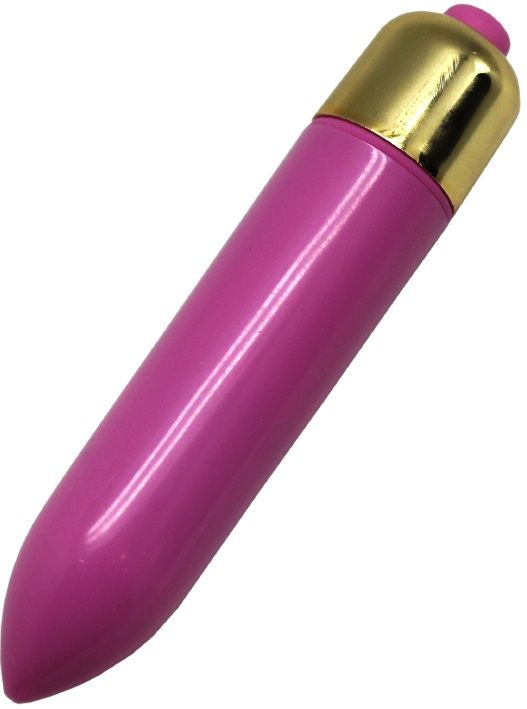 Розовая вибропулька RO-80mm - 7,9 см. - анодированный пластик (ABS)