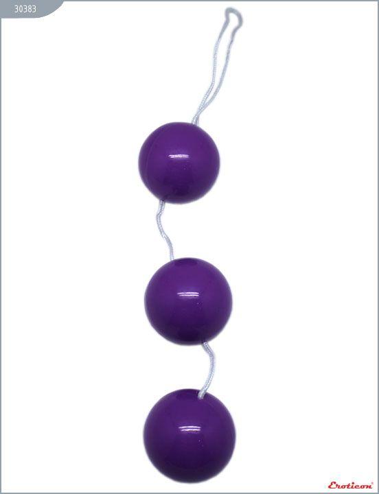 Фиолетовые тройные вагинальные шарики от Intimcat