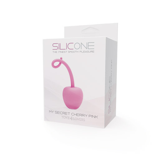 Розовый анальный стимулятор SILICONE MY SECRET CHERRY - 11 см. - силикон