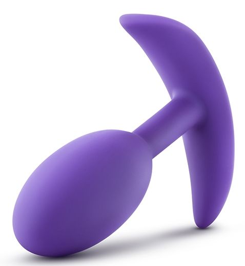 Фиолетовая анальная пробка Wearable Vibra Slim Plug Medium - 10,1 см. - фото 5