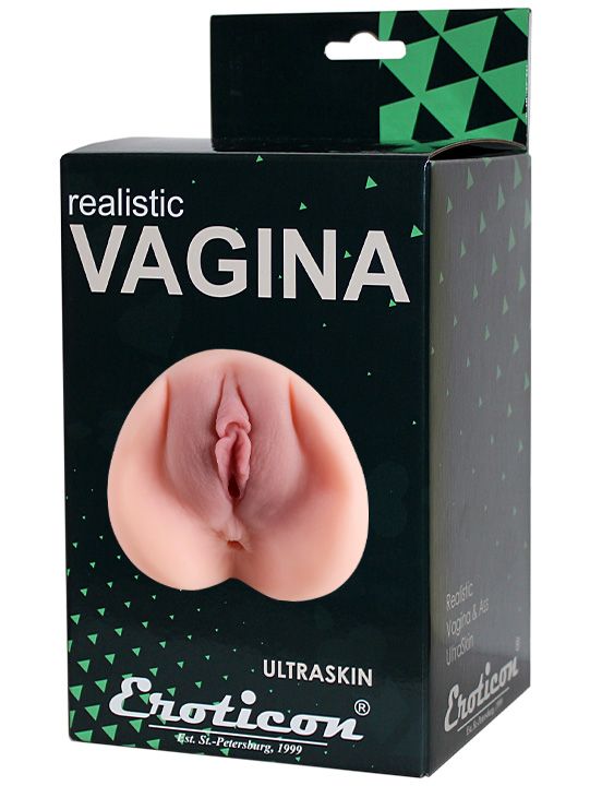 Двойной мастурбатор-вагина и анус Realistic 3D - термопластичный эластомер (TPE)