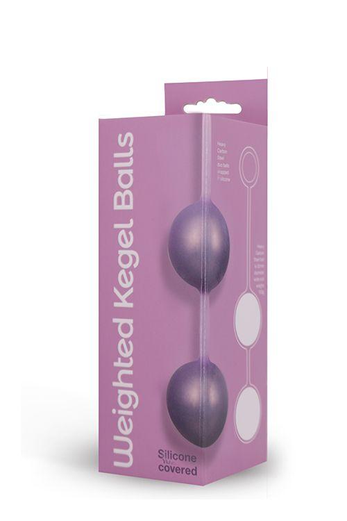 Вагинальные шарики в силиконовой оболочке Weighted Kegel Balls - силикон