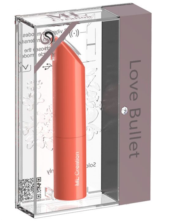 Оранжевый мини-вибратор Love Bullet - 8,4 см. ML Creation