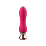 Розовый мини-вибратор Mini Vibrator с пультом ДУ - 12,5 см.