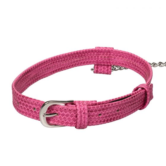 Розовый ошейник с поводком Tickle Me Pink Collar With Leash - поливинилхлорид (ПВХ, PVC)