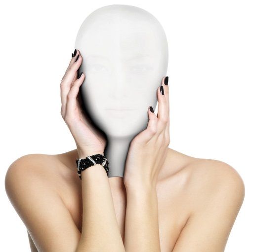 Белая маска на лицо Subjugation Mask
