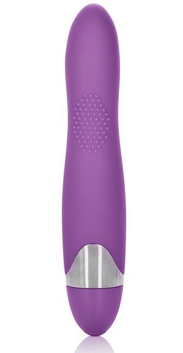 Фиолетовый вибромассажер Amp it Up! 7-Function Silicone Massager - 14 см. - силикон