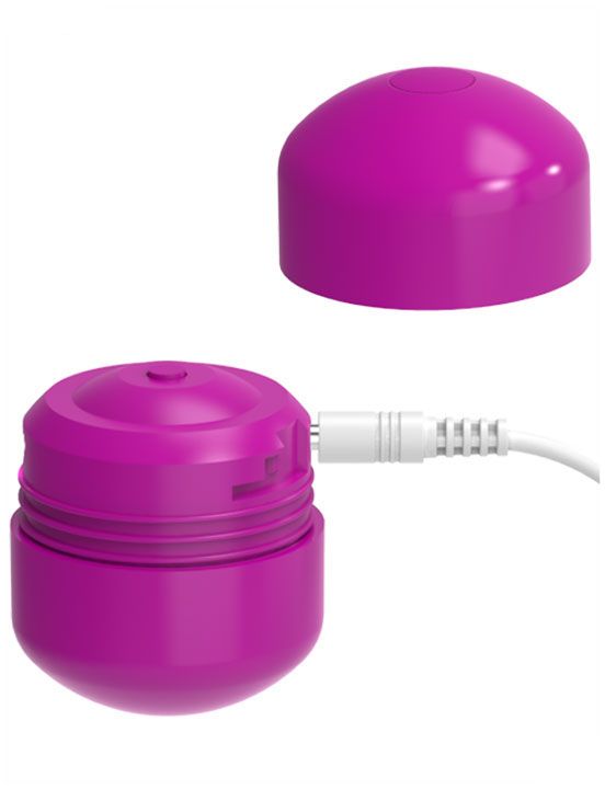 Розовые виброшарики с пультом управления K-Balls - анодированный пластик, силикон