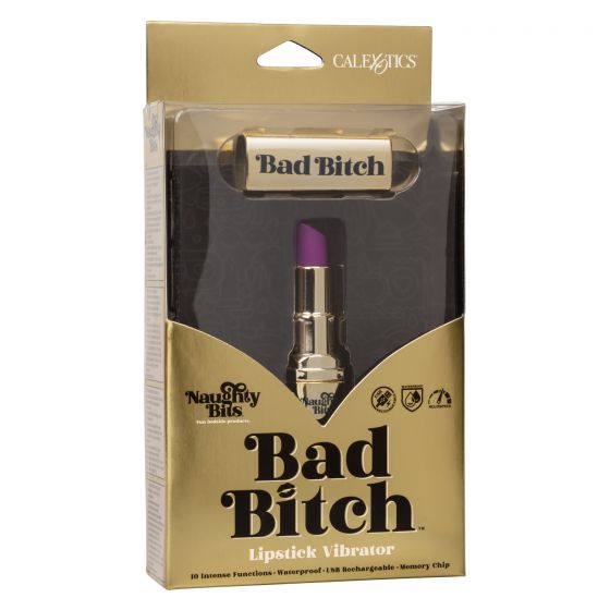 Мини-вибратор в виде тюбика помады Naughty Bits Bad Bitch Lipstick Vibrator от Intimcat