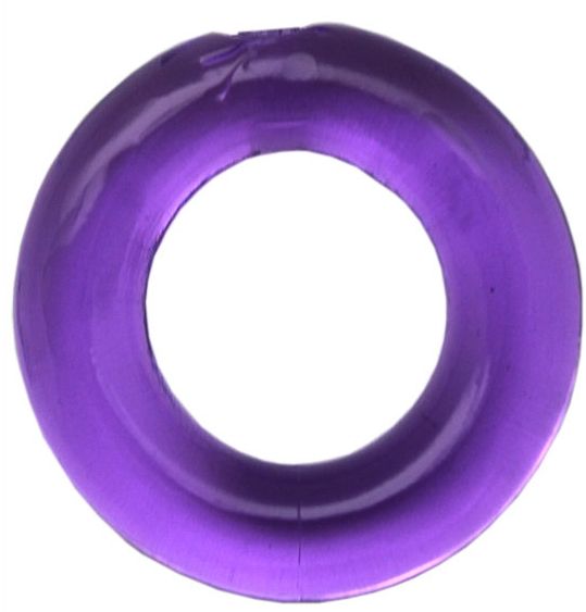 Фиолетовое гладкое эрекционное кольцо от Intimcat