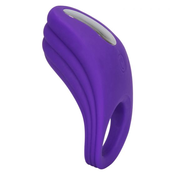 Фиолетовое эрекционное виброкольцо Silicone Rechargeable Passion Enhancer от Intimcat