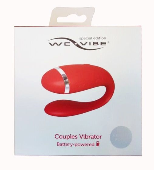 Красный вибратор для пар на батарейках We-Vibe Special Edition We-vibe