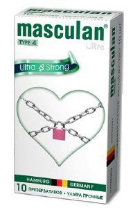 Ультрапрочные презервативы Masculan Ultra 4 Strong - 10 шт.