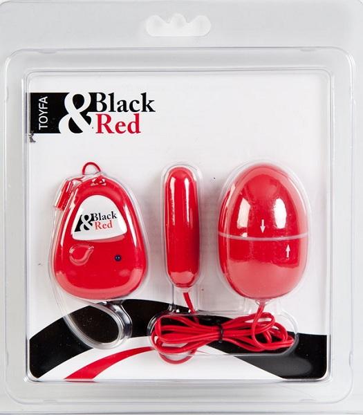 Красный вибронабор с пультом ДУ - анодированный пластик (ABS)