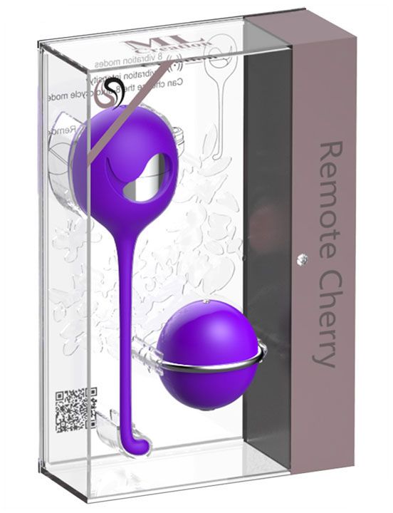 Фиолетовое виброяйцо с пультом управления Remote Cherry ML Creation