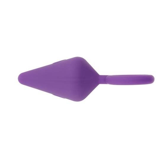 Фиолетовая анальная пробка с кольцом Candy Plug S - 7,1 см. от Intimcat