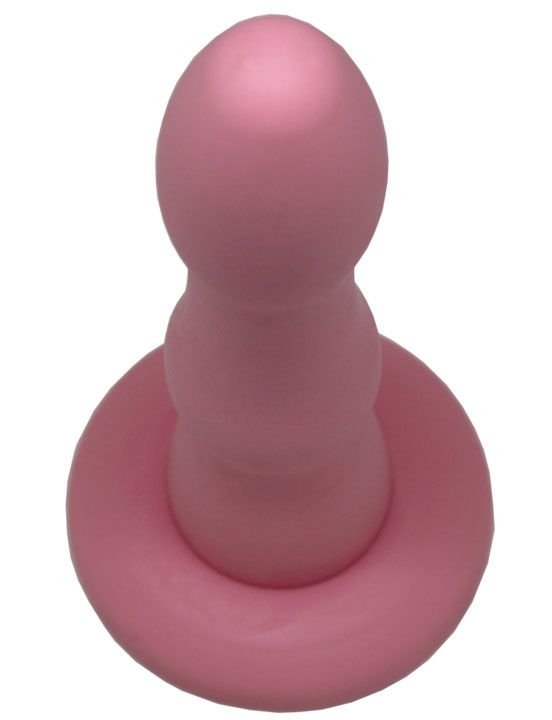 Розовый анальный фаллоимитатор на присоске - 15,5 см. Eroticon