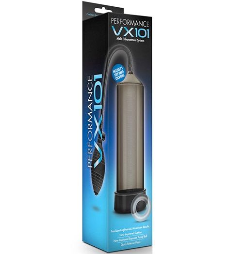 Черная вакуумная помпа VX101 Male Enhancement Pump - поликарбонат