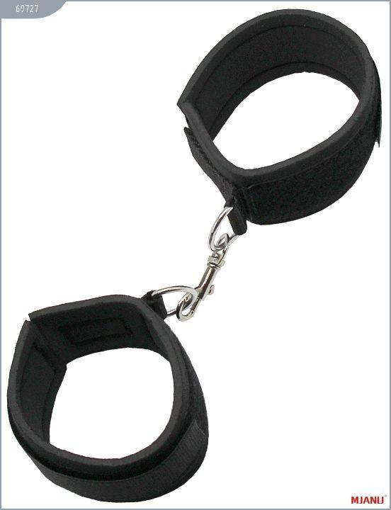 Набор БДСМ-девайсов на липучках: наручники, наножники, ошейник с поводком от Intimcat