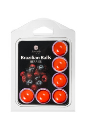 Набор из 6 шариков с массажным маслом Brazilian Balls с ароматом ягод