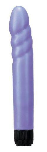 Фиолетовый водонепроницаемый вибромассажер Pure Vibes - 21,8 см. - поливинилхлорид (ПВХ, PVC)