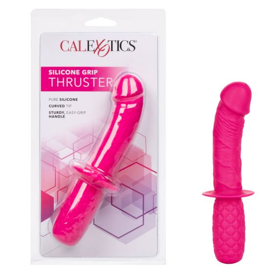 Розовый стимулятор Silicone Grip Thruster California Exotic Novelties
