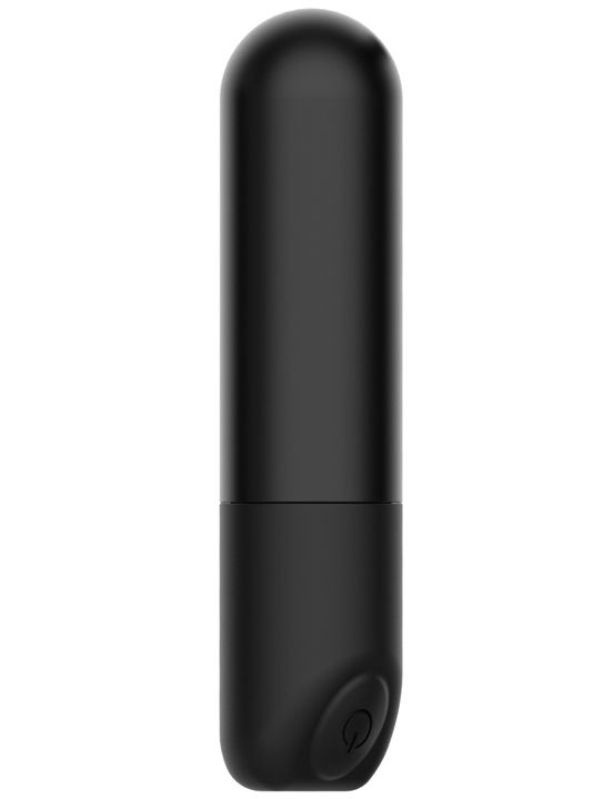 Черный мини-вибратор Rick с пультом - 8,6 см. Winyi